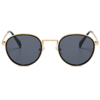 Retro Vintage Round Metal Frame UV400 Sunglasses