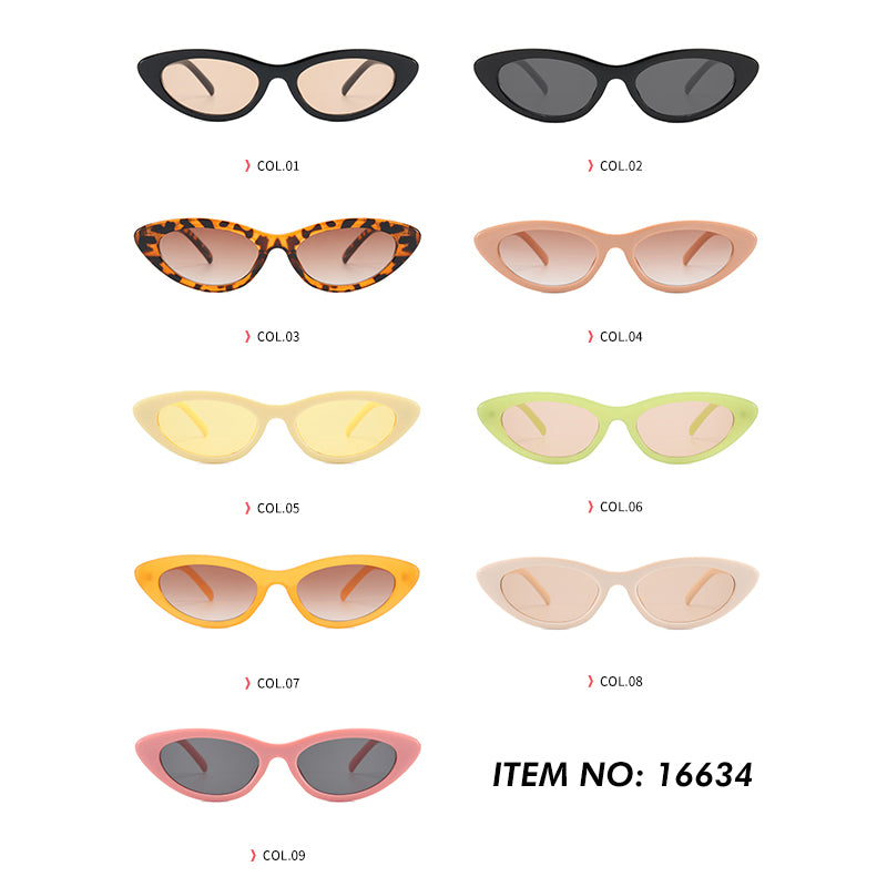 Cat Eye Women Small Triangle Sunglasses
