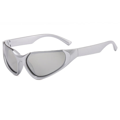 Y2K Futuro Punk Sports Cat Eye Sunglasses