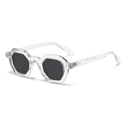 Retro Classic Hexagonal Frame Trendy Sunglasses