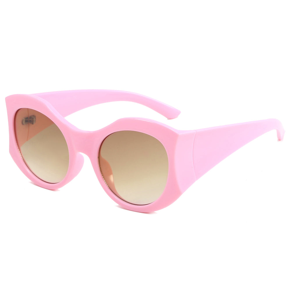 Round Polygon Cat Eye Shades  Sunglasses