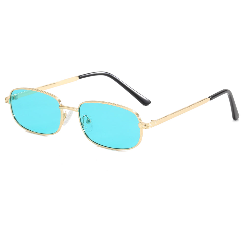 Retro Women Rectangle Shades Sunglasses