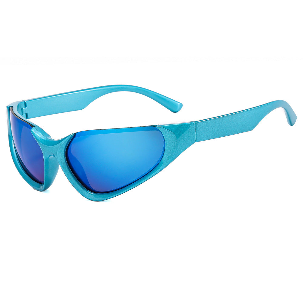 Y2K Futuro Punk Sports Cat Eye Sunglasses