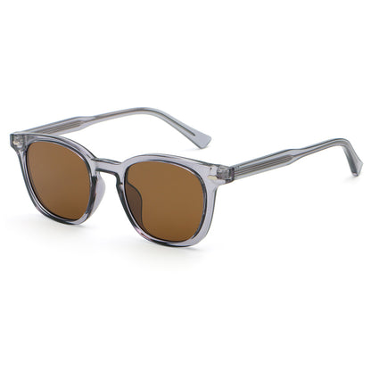 Retro Classic Round Reinforced Wire-Core Temples Sunglasses