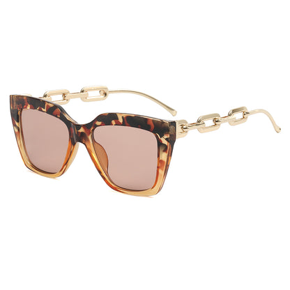 Square Metal Chain Shades Sunglasses