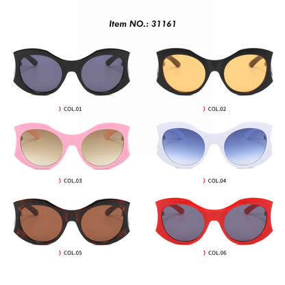 Round Polygon Cat Eye Shades  Sunglasses