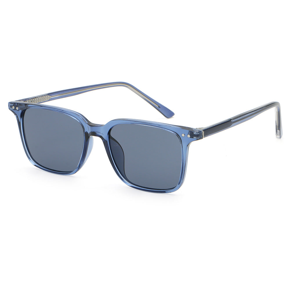 Retro Classic Square Reinforced Wire-Core Temples Sunglasses