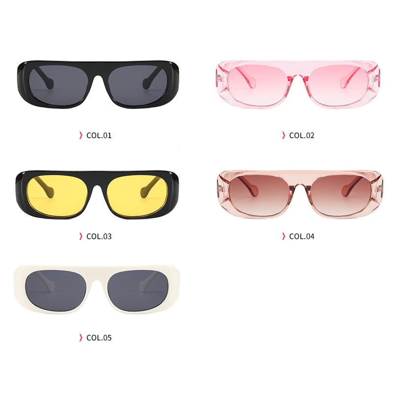 Retro Plastic Small Rectangle Sunglasses