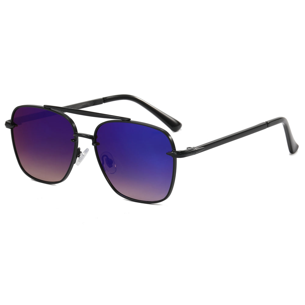 Flat Men Metal Frame Stylish Sunglasses