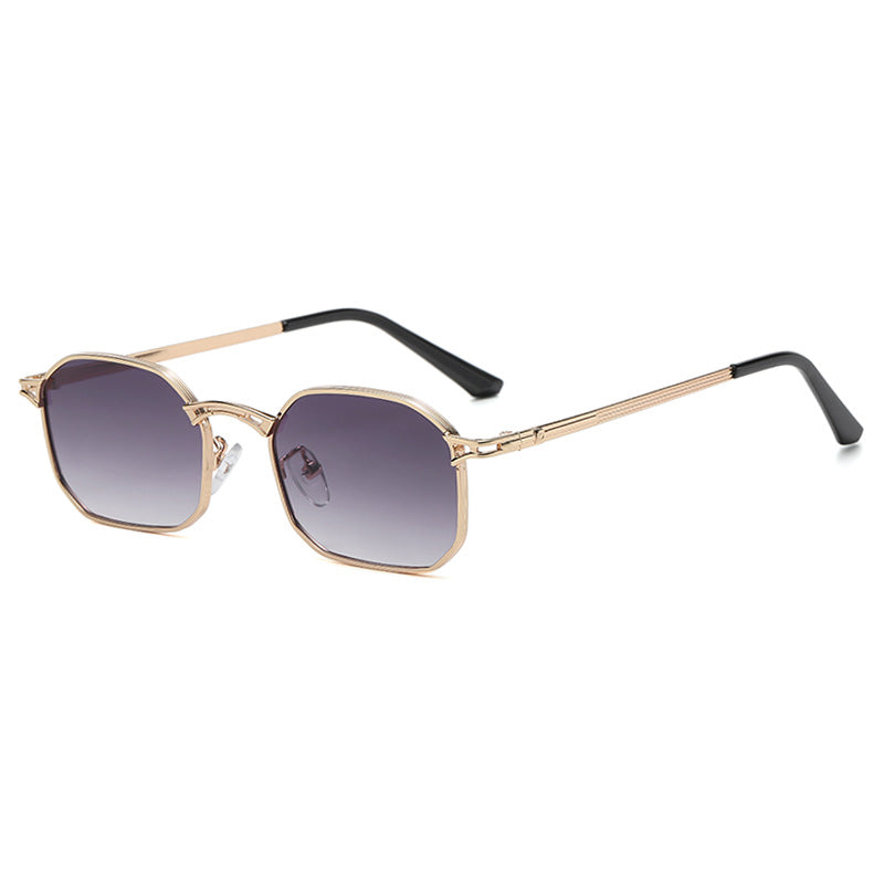 Classic Small Rectangle Metal Frame Sunglasses