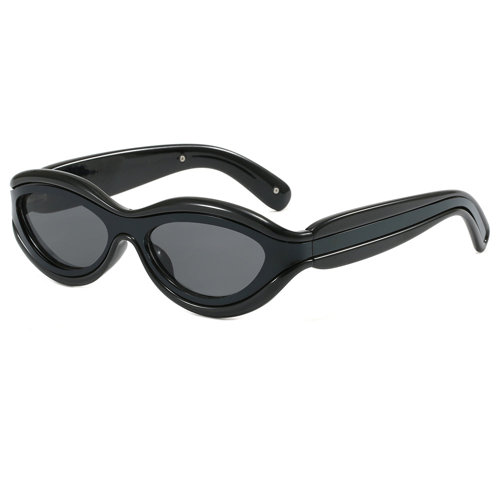 Y2K Vintage Oval Cat Eye Travel Shades Sunglasses
