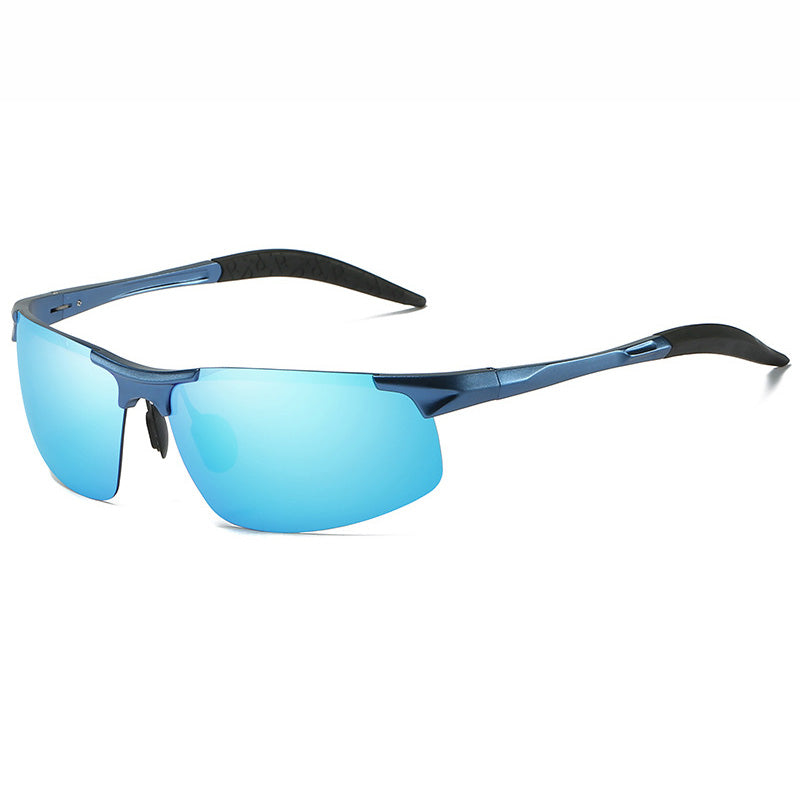 Polarized Outdoor Sports Driving Sunglasses for Men Aluminum Magnesium Frame Photochromic Lenses