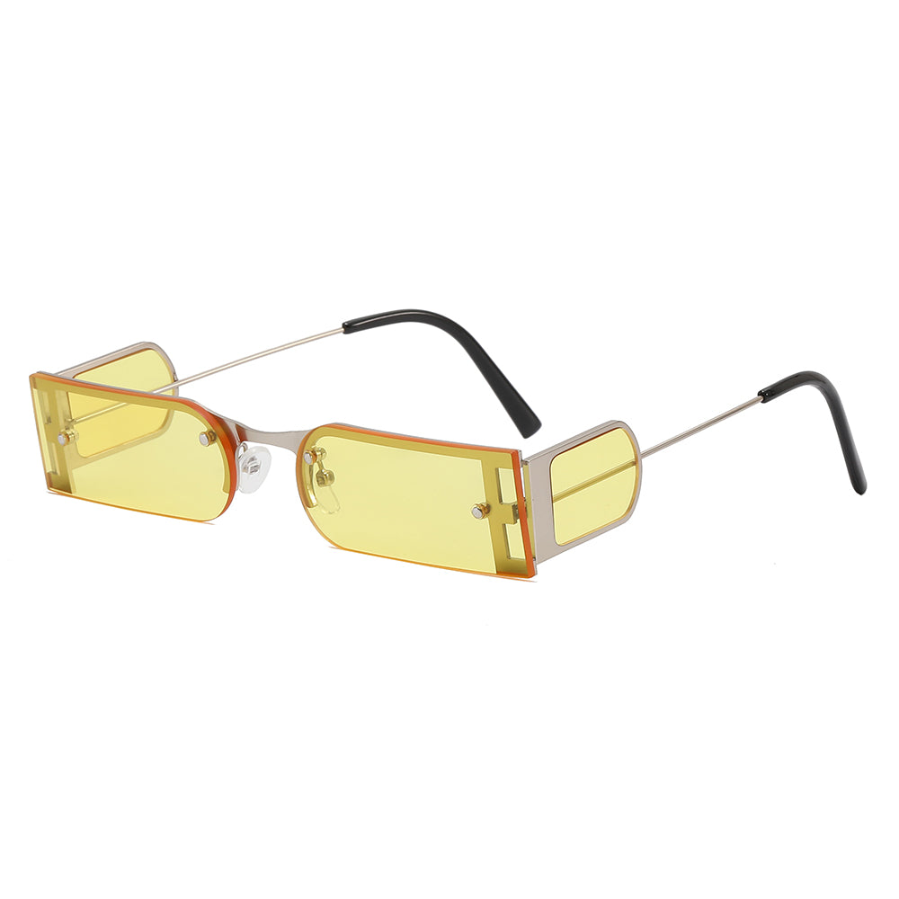 Small Rectangle Metal Frame Sunglasses