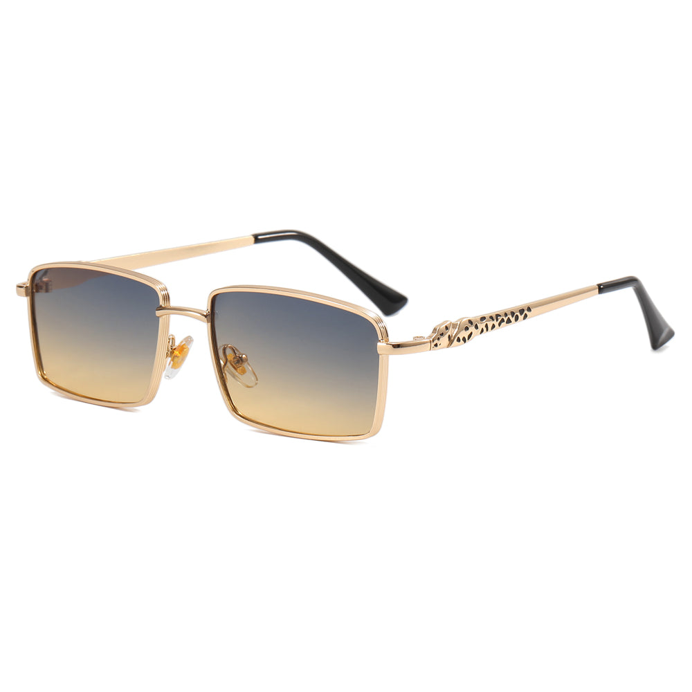 Small Rectangle Metal Frame Sunglasses