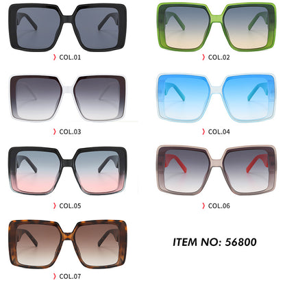 Square UV400 Oversized Shades Sunglasses