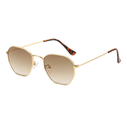 Retro Classic Women Square Metal Sunglasses
