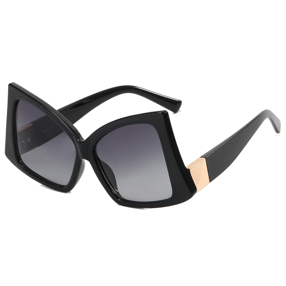 Square Butterfly Oversized Shades Sunglasses