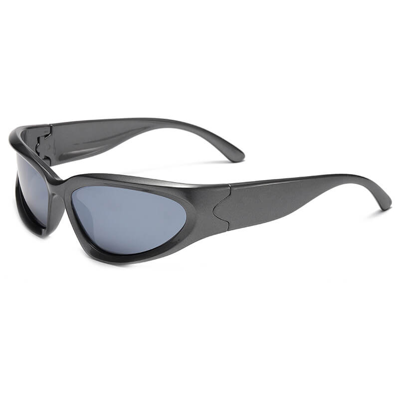 POLARIZED Wrap Around Futuristic Fashion Y2K Sunglasses for Men Women