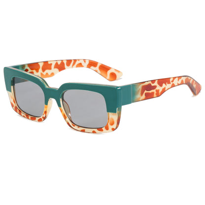 Classic Rectangular Thick Frame Sunglasses