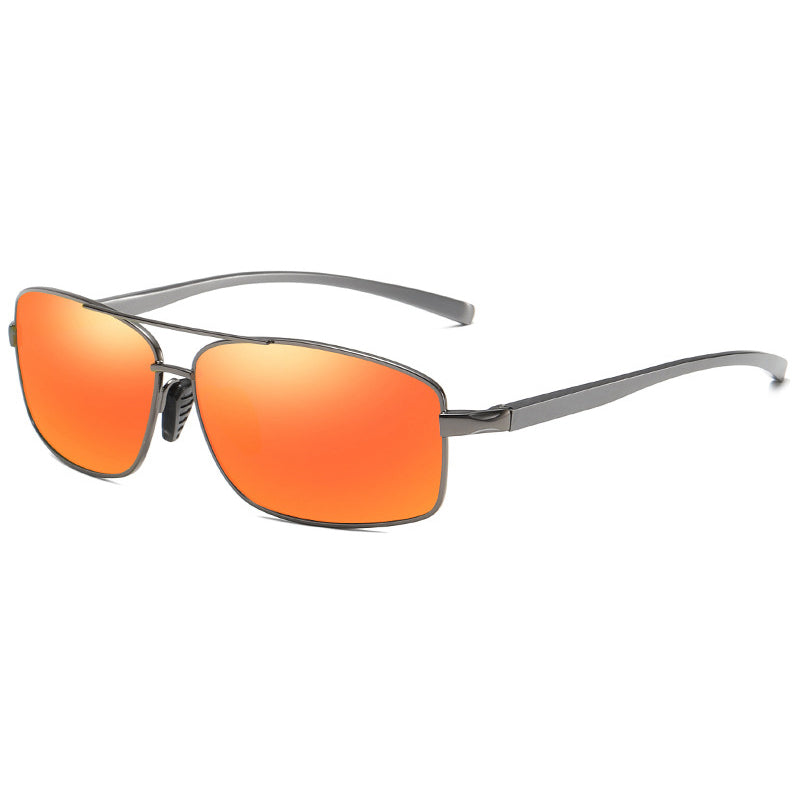 Rectangle Aluminum Magnesium Polarized Sunglasses