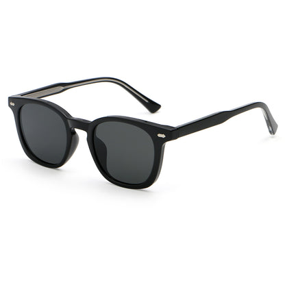 Retro Classic Round Reinforced Wire-Core Temples Sunglasses