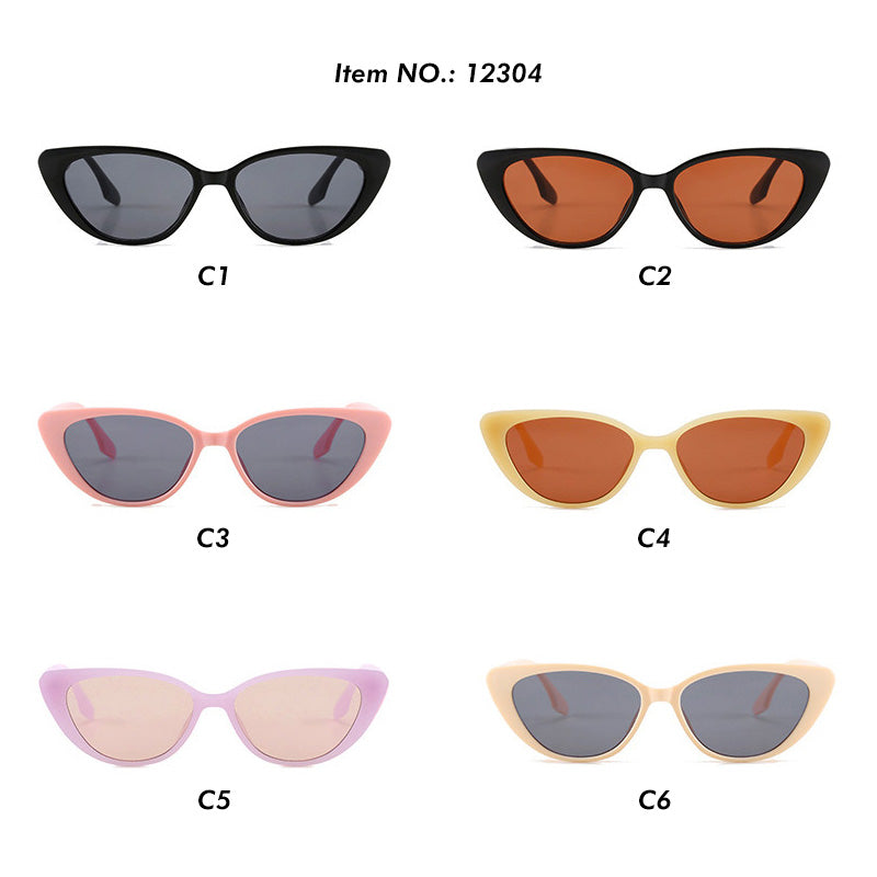 Retro Triangle Cat Eye Women Outdoor Sunglasses