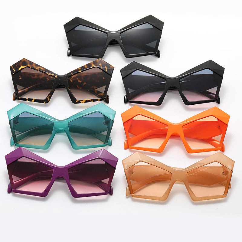 Polygon Oversized Women Shades Sunglasses