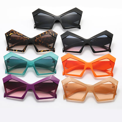 Polygon Oversized Women Shades Sunglasses