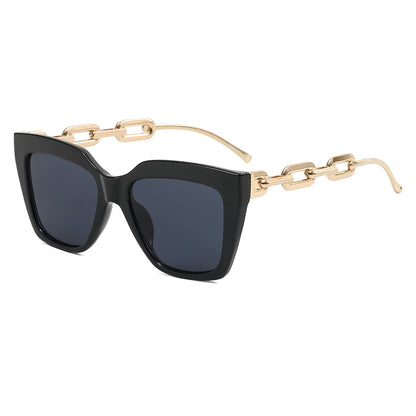 Square Metal Chain Shades Sunglasses