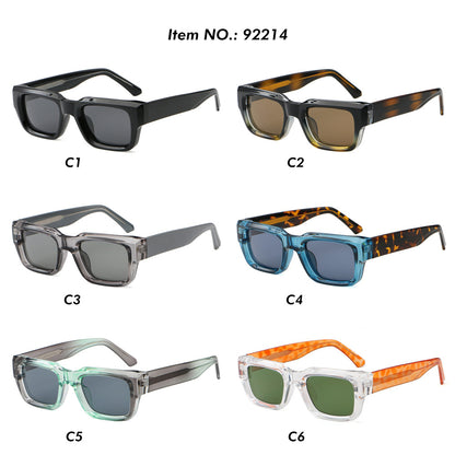 Vintage Classic Thick Rectangle Travel  Shades Sunglasses
