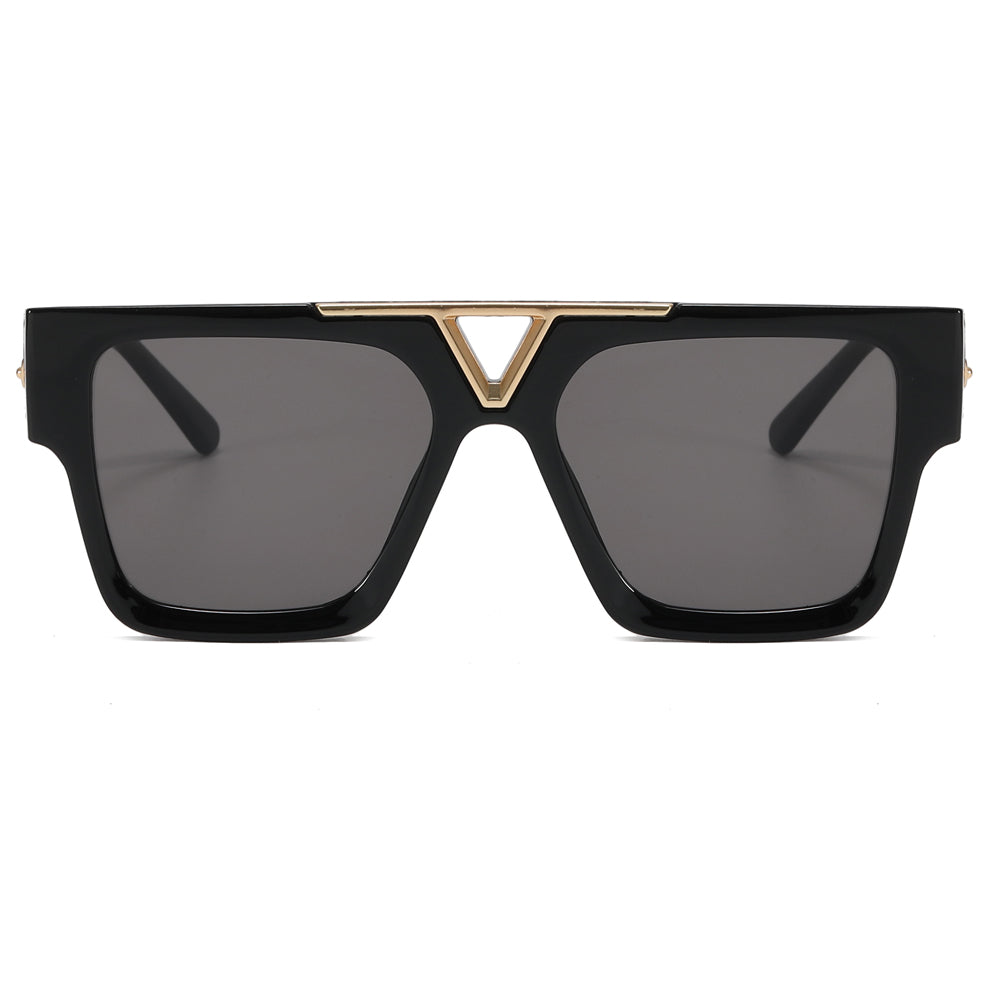 Gradient Shades Flat Metal Top Sunglasses
