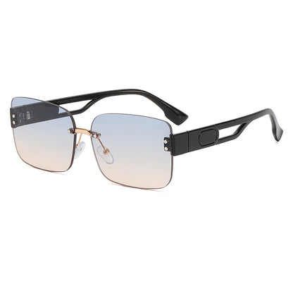 Rimless Small Rectangle Sunglasses