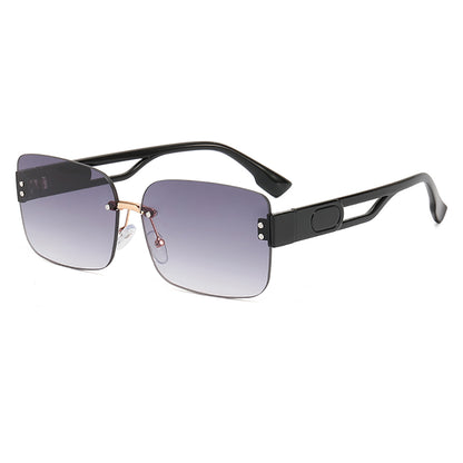 Rimless Small Rectangle Sunglasses