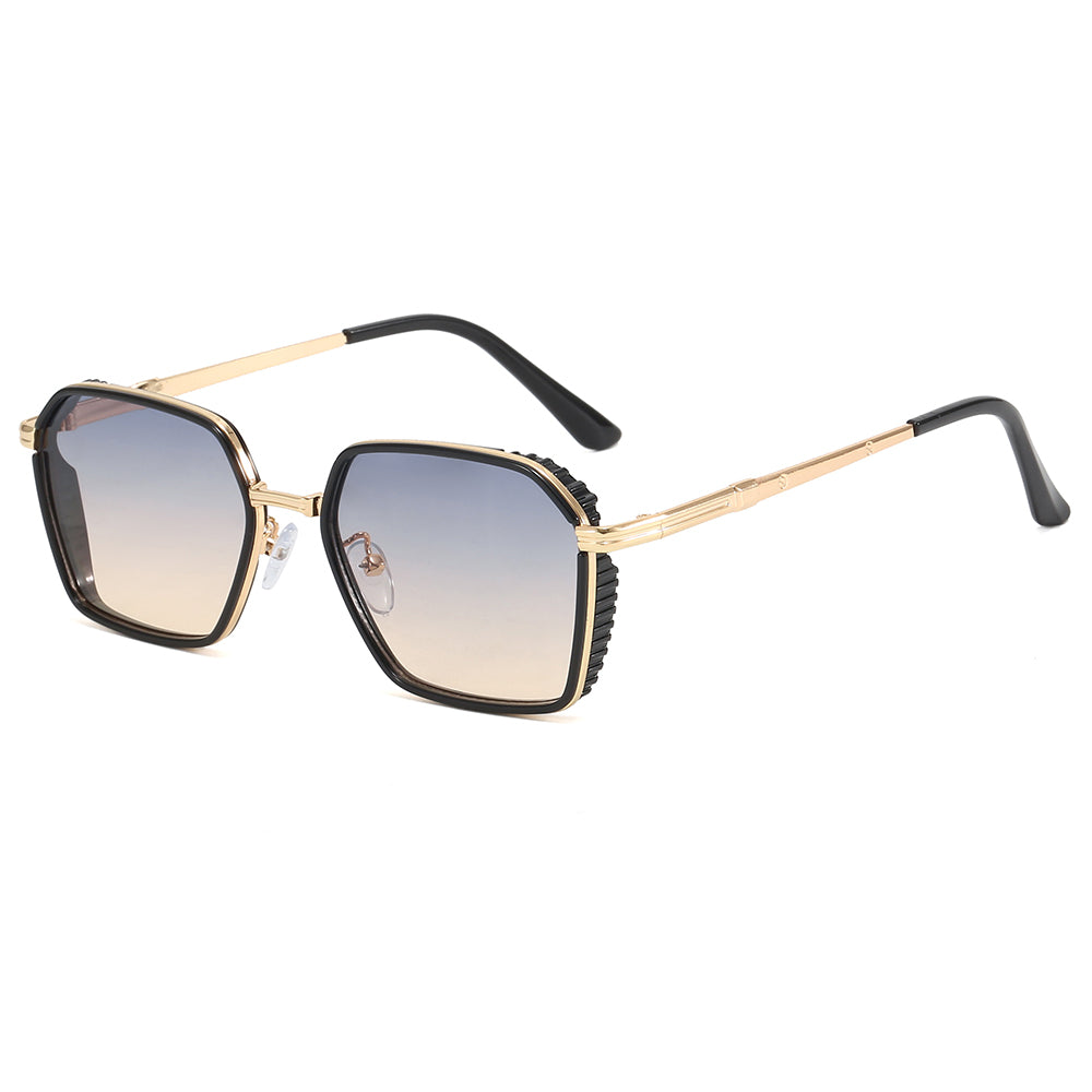 Vintage Square Steam Punk Metal Sunglasses