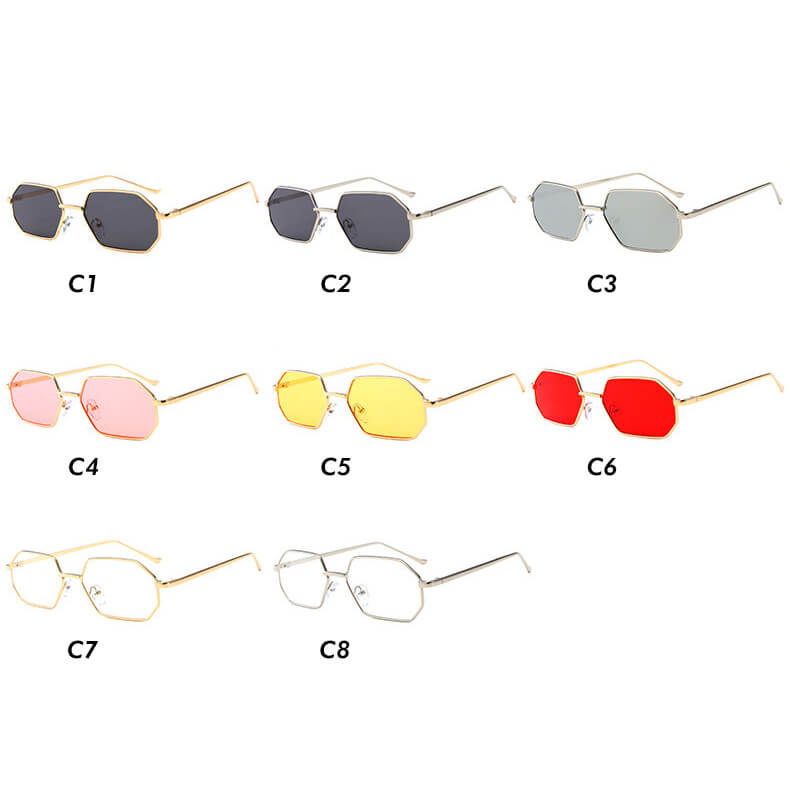 Metal Frame Unisex Sunglasses