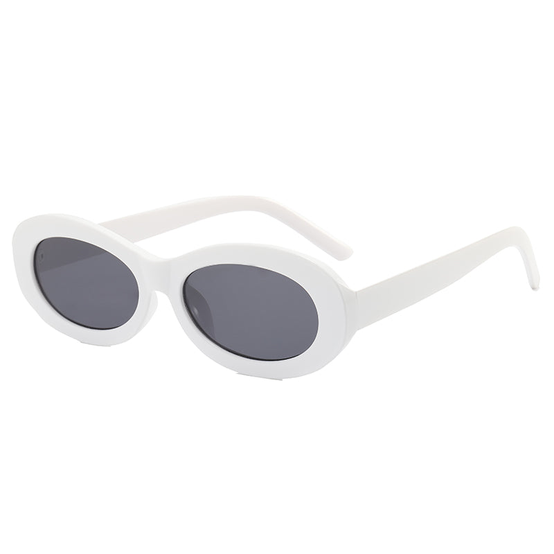 Retro Plastic Small Oval Sunglasses