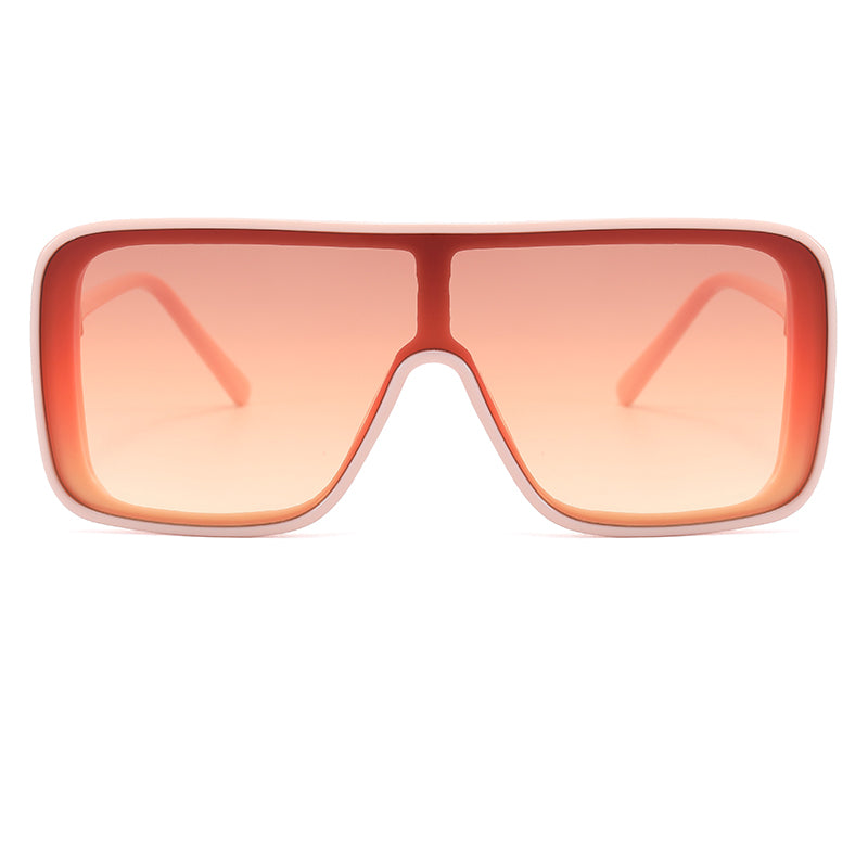 Flat Top Oversized Shades Sunglasses