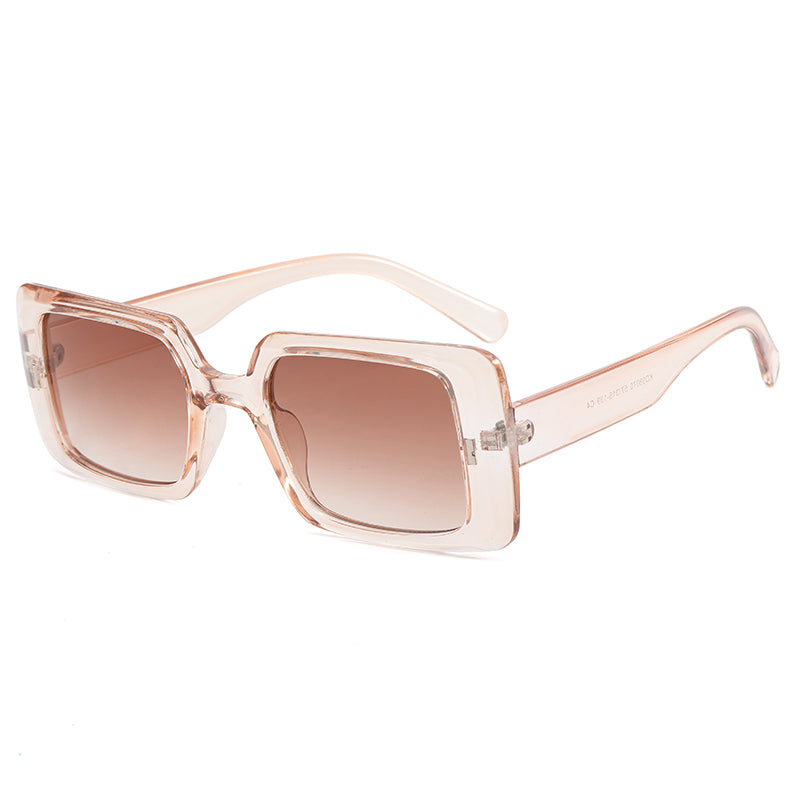 Oversize Rectangle Men Women Sunglasses