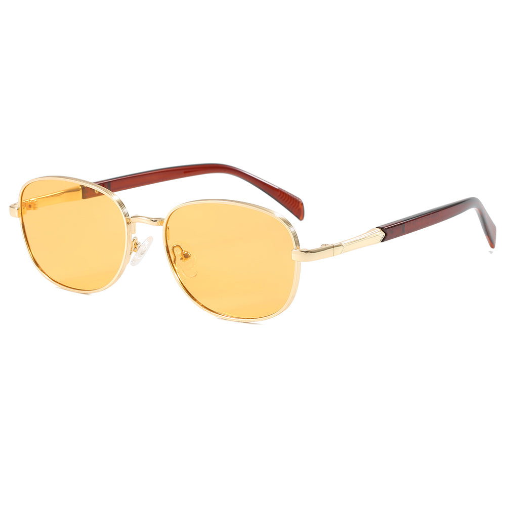 Retro Classic Round Metal Outdoor Vacation Sunglasses