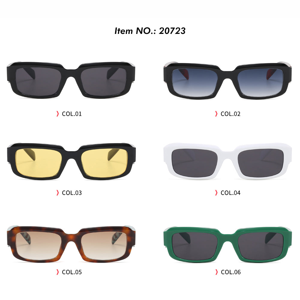 Retro Rectangle Thick Outdoor Sunglasses