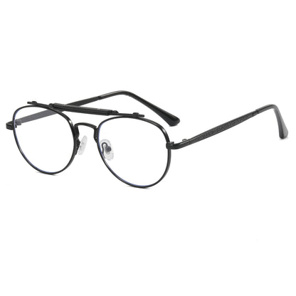 Flat Top Metal Frame Sunglasses