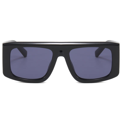 Square Gradient Shades Flat Top Sunshade Sunglasses