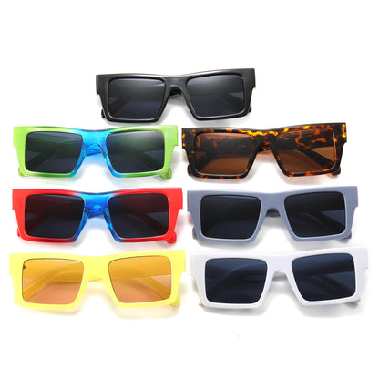 Shades Flat Top UV400 Rectangle Sunglasses