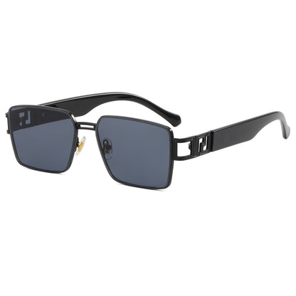 Fashion Metal Frame Gradient Shades Sunglasses