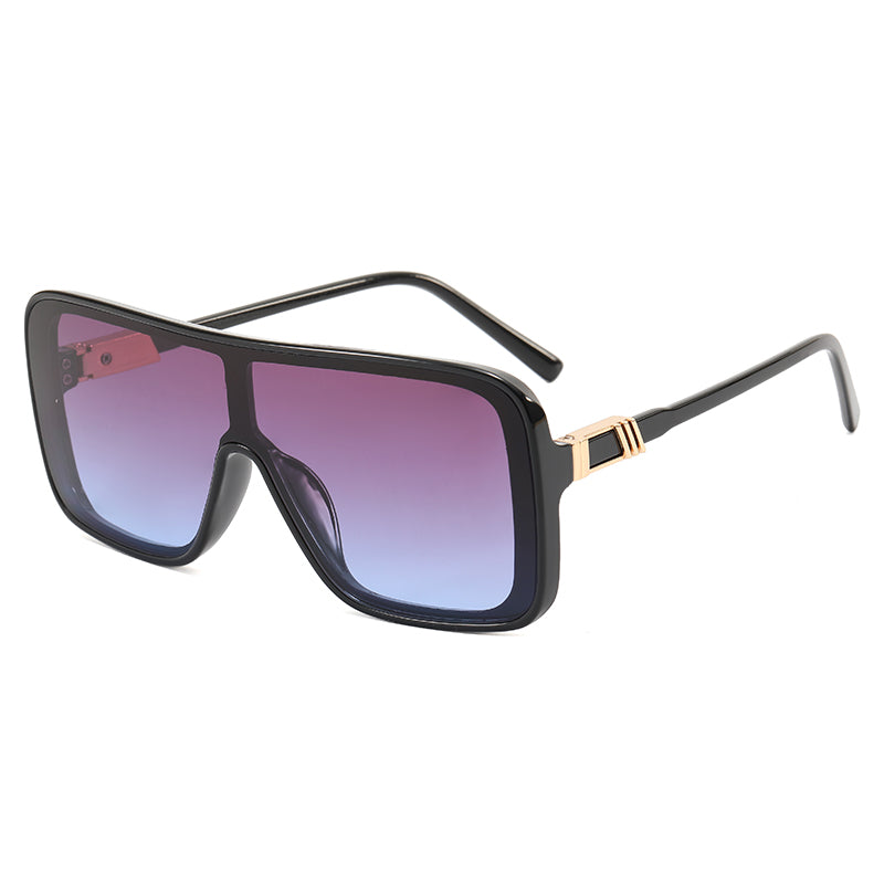 Flat Top Oversized Shades Sunglasses