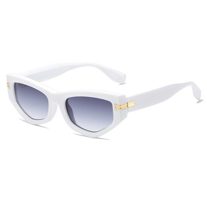 Cat Eye Women Small Polygon Irregular Sunglasses