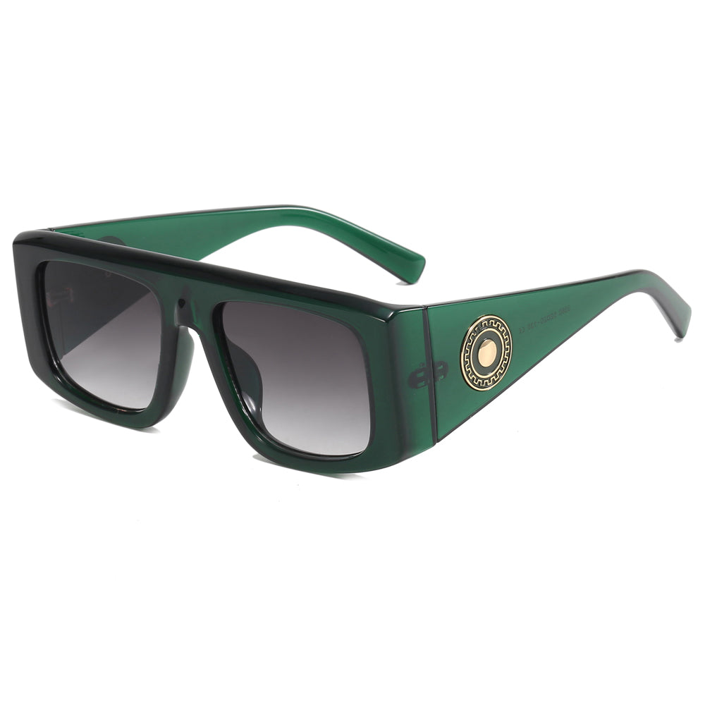 Square Gradient Shades Flat Top Sunshade Sunglasses