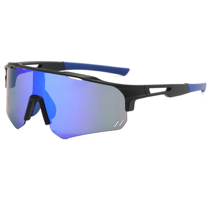 Flat Top Sports Outdoor Cycling Shield Goggle Mirror Sunglasses