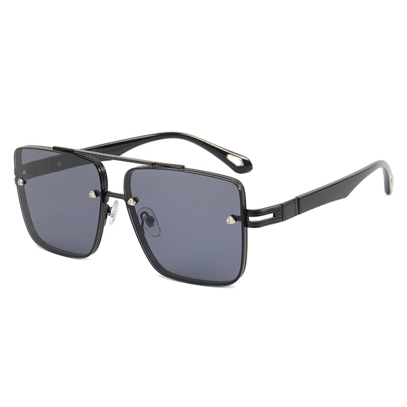 Metal Frame UV400 Gradient Men Shades Sunglasses