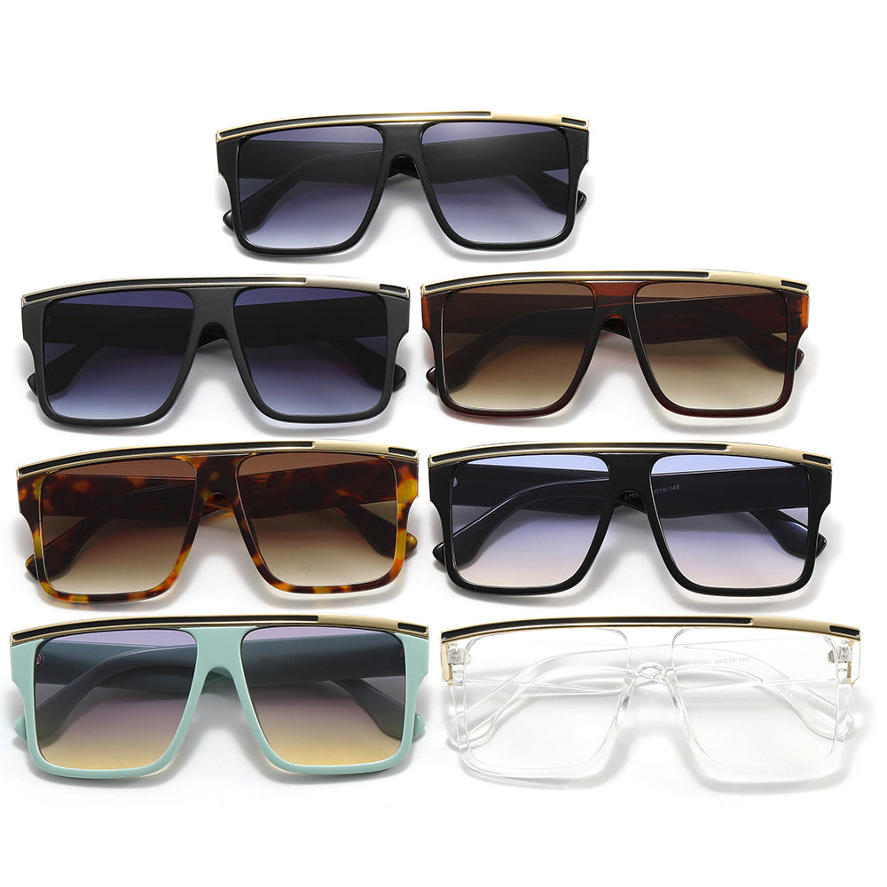 Fashion New Flat Top Shades Sunglasses